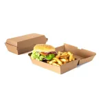 Kraft Paper Food Box FSC® 20.5x10x5.8cm — 100 pcs