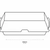 Kraft Paper Food Boxes FSC Dura Series 20,5 x 10 x 5.8 cm 100 pcs.