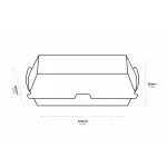 Kraft Paper Food Box FSC® 20.5x10x5.8cm — 100 pcs