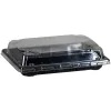 PS Sushi Trays N.10 and Transparent Lid (SET) 16.5x11.5x2cm. 50 Pcs.