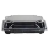 PS Sushi Trays N.10 and Transparent Lid (SET) 18.5x13.x 2cm. 50 Pcs.