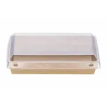 Χάρτινο Δοχείο Φαγητού Kraft 700ml 17x11x4,5cm με Καπάκι PET Safelock (Σετ) — 30τμχ Χάρτινο Δοχείο Φαγητού Kraft 700ml 17x11x4,5cm με Καπάκι PET Safelock (Σετ) — 30τμχ