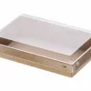Kraft Paper Food Containers 700 ml (17x11x4,5) with PET Safelock Lid (SET) 30 Pcs.