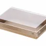 Kraft Paper Food Containers 700 ml (17x11x4,5) with PET Safelock Lid (SET) 30 Pcs.