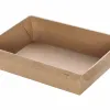 Kraft Paper Food Containers 700 ml (17x13x5,5) with PET Safelock Lid (SET) 25 Pcs.