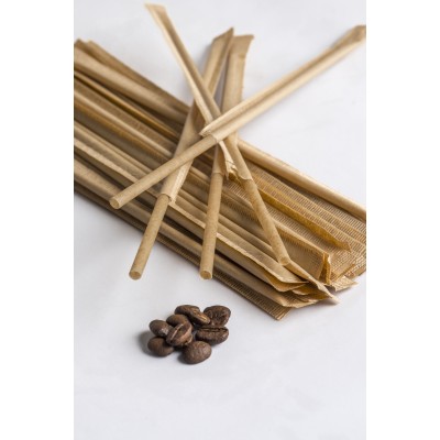 Compostable Straw dim 5mm L200mm (1.000PCS WITH WRAPPING)