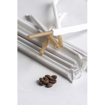 Compostable Straw dim 8mm L200mm (1.000PCS WITH WRAPPING)