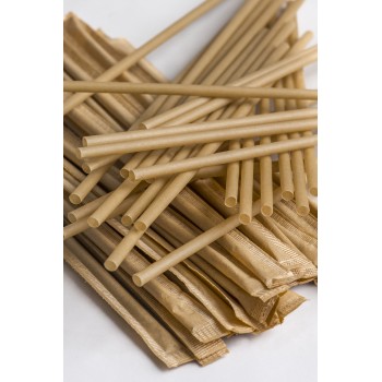 Compostable Straw dim 5mm L200mm (1.000PCS WITH WRAPPING)