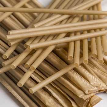 Compostable Straw dim 5mm L200mm (1.000PCS WITH WRAPPING)