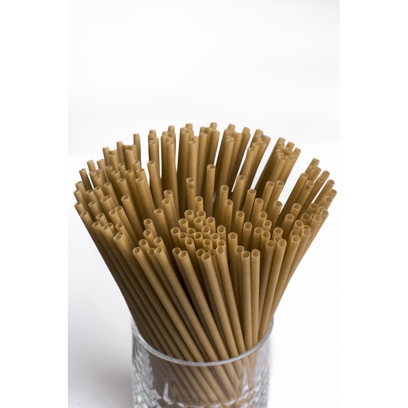 Compostable Straw dim 4mm L175mm (1.000PCS UNWRAPPED)