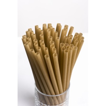 Compostable Straw dim 8mm L200mm (1.000PCS UNWRAPPED)