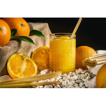 Compostable Straw dim 8mm L200mm (1.000PCS WITH WRAPPING)