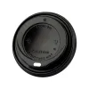 PS HOT SIP LID 90mm BLACK 100 Pcs