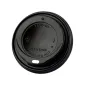 PS HOT SIP LID 90mm BLACK 100 Pcs