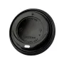 PS HOT SIP LID 90mm BLACK 100 Pcs