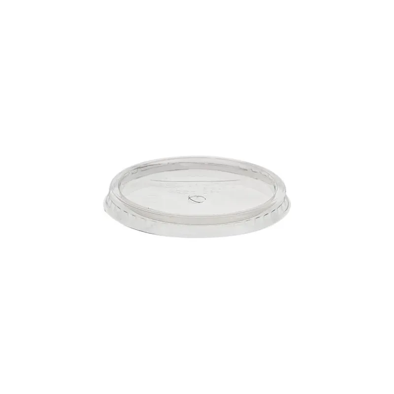 PET FLAT LID 95mm WITH HOLE 8mm 100 Pcs