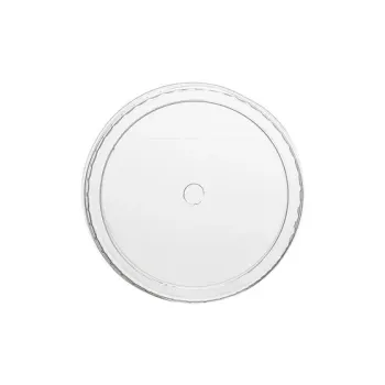 PET FLAT LID 95mm WITH HOLE 8mm 100 Pcs