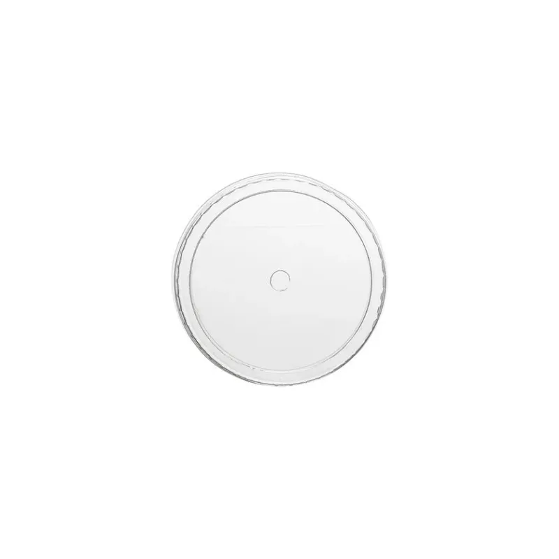 PET FLAT LID 95mm WITH HOLE 8mm 100 Pcs