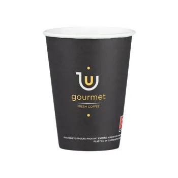 PAPER CUP 12OZ-90mm SW GOURMET BLACK  1000PCS