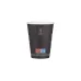 Χάρτινο Ποτήρι 12oz 90mm Μονού Τοιχώματος Μαύρο Gourmet — 1000τμχ
