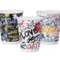 PAPER CUP 12OZ-90mm DW GRAFFITI MIX 500 Pcs