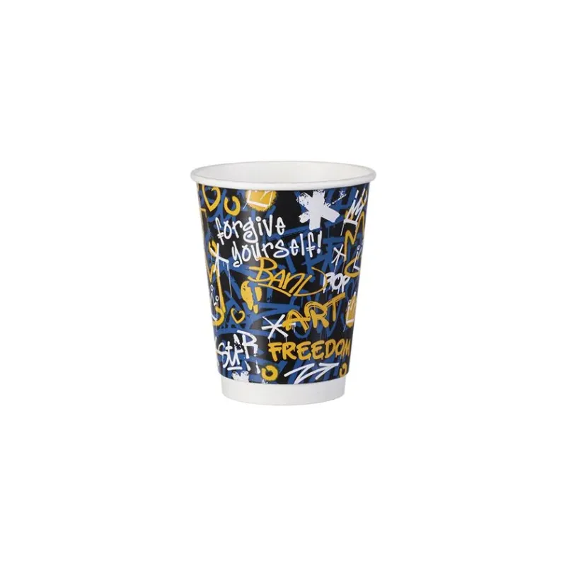 PAPER CUP 12OZ-90mm DW GRAFFITI MIX 500 Pcs PAPER CUP 12OZ-90mm DW GRAFFITI MIX 500 Pcs