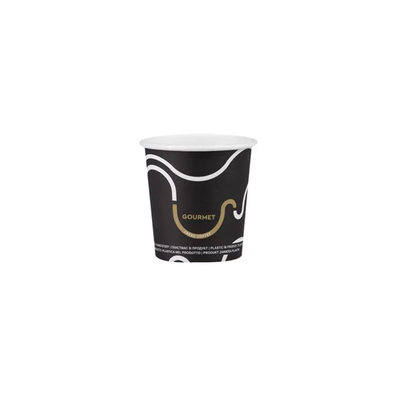 PAPER CUP 4OZ SW GOURMET BLACK 50PCS