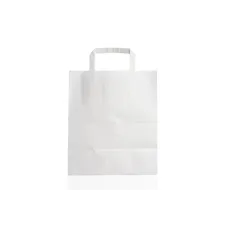 Λευκή Χάρτινη Σακούλα Take Away 32x21x33cm — 250τμχ
