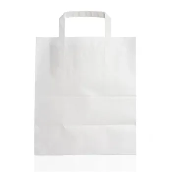 WHITE PAPER BAG TAKE AWAY 32X21X33cm 250pcs