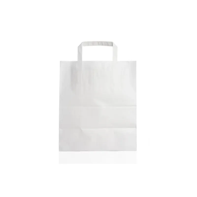 WHITE PAPER BAG TAKE AWAY 32X21X33cm 250pcs