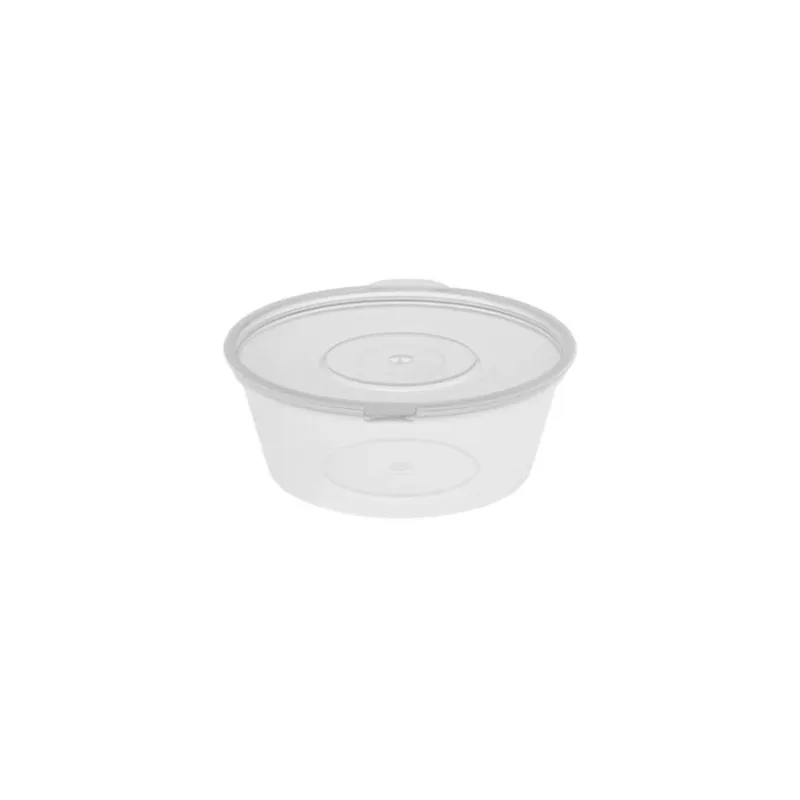 Dip & Sauce Cup with Hinged Lid 120 ml (4oz) 100pcs Dip & Sauce Cup with Hinged Lid 120 ml (4oz) 100pcs