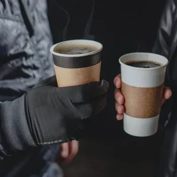 Kraft Paper Sleeves for Paper Cups 12 & 16oz 50 pcs.