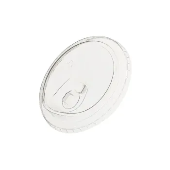 FLAT LID PET 90mm Strawless 50 PCS