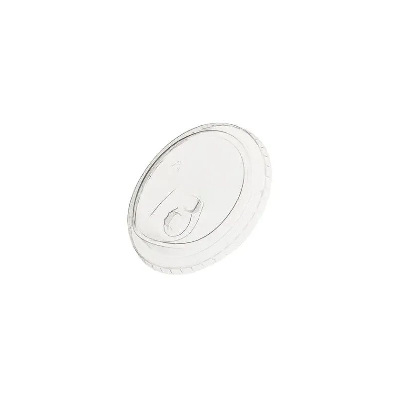 FLAT LID PET 90mm Strawless 50 PCS