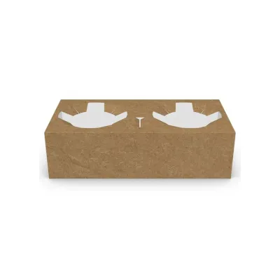 Paper Cupholders 2 Compartments 50 PCS