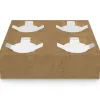 Paper Cupholders 4 Compartments KRAFT 50 PCS
