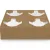 Paper Cupholders 4 Compartments KRAFT 50 PCS