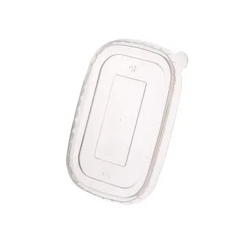 PP TRANSPARENT Lids for Rectangular kraft paper food containers 500-1000ml. 50pcs.