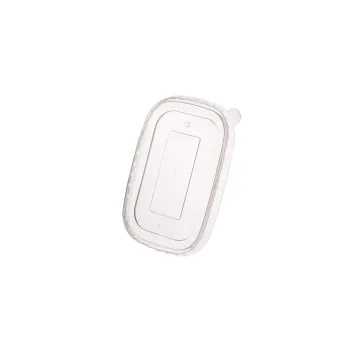 PP TRANSPARENT Lids for Rectangular kraft paper food containers 500-1000ml. 50pcs.