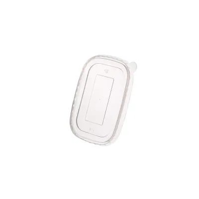PP TRANSPARENT Lids for Rectangular kraft paper food containers 500-1000ml. 50pcs.