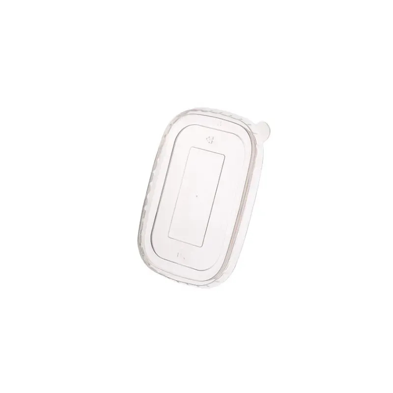 PP TRANSPARENT Lids for Rectangular kraft paper food containers 500-1000ml. 50pcs.