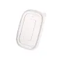 PP TRANSPARENT Lids for Rectangular kraft paper food containers 500-1000ml. 50pcs.