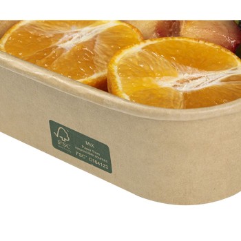 Rectangular Kraft Paper Boxes FSC® 500 ml. 50 pcs.