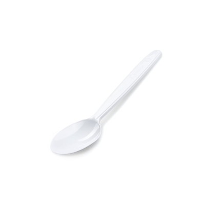Spoon PP reusable white 16 cm pack of 50 pcs