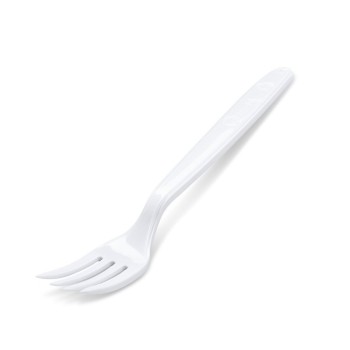 Fork PP reusable white 18.5 cm pack of 50 pcs