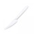 Knife PP reusable white 19 cm pack of 50 pcs