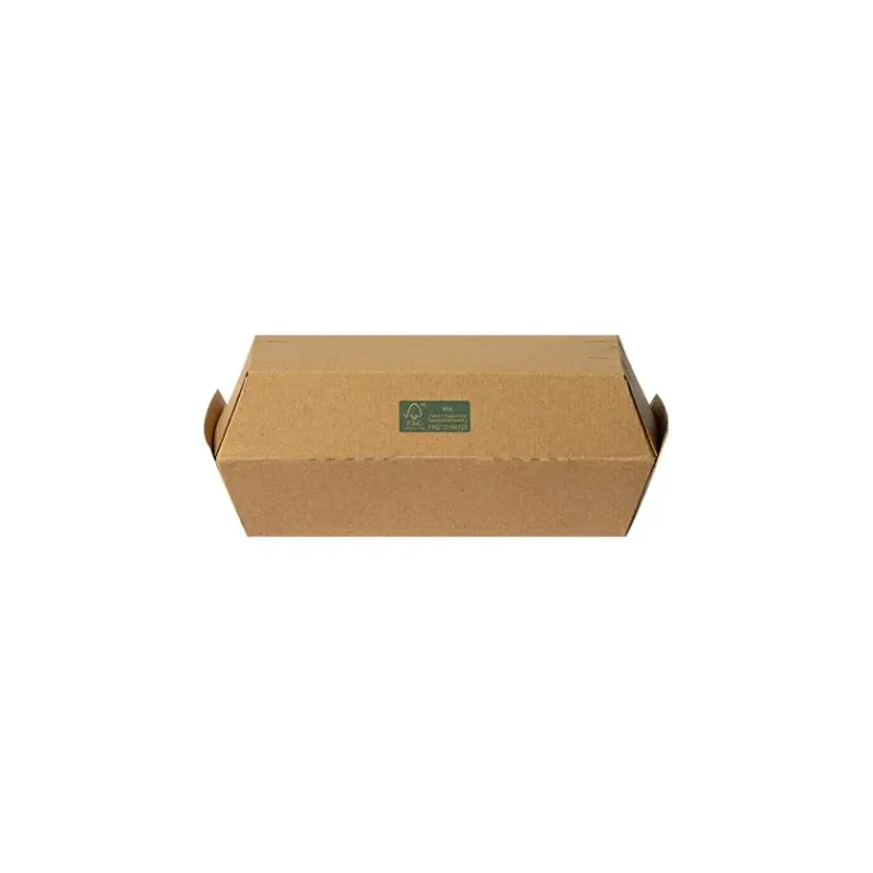 Kraft Paper Food Boxes FSC Dura Series 17,5 x 9 x 8,5cm 100 pcs.