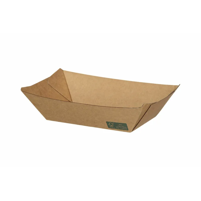 Kraft Paper Food Trays FSC  Dura Series 23oz. 50 pcs.