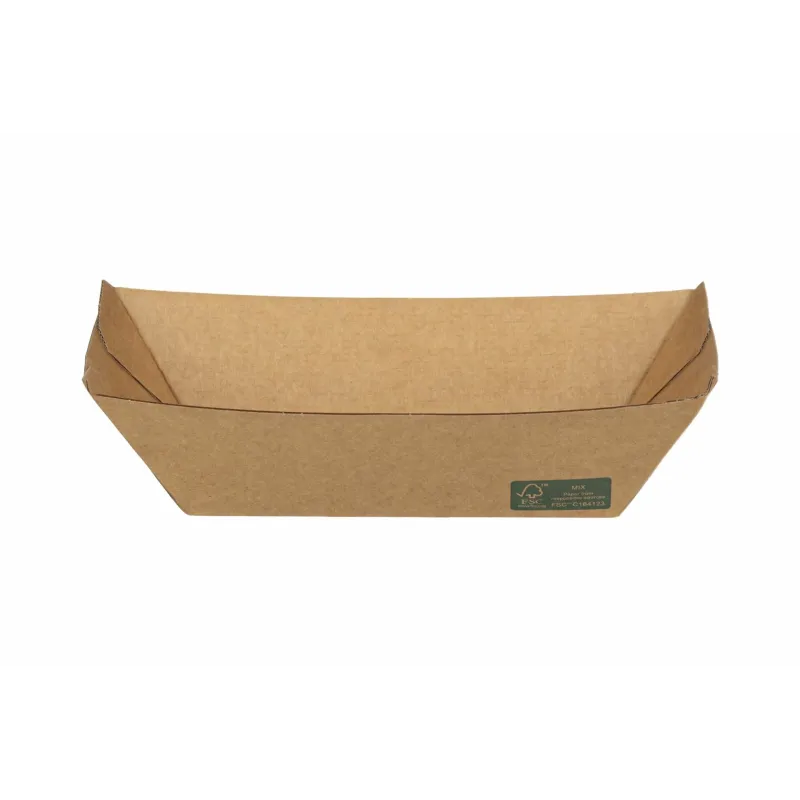 Kraft Paper Food Trays FSC  Dura Series 23oz. 50 pcs.