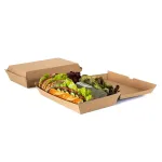 Kraft Paper Food Box FSC® 29x17x8.5cm — 100 pcs